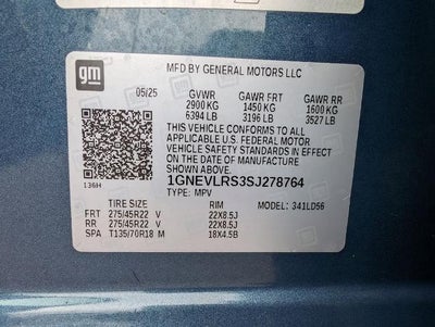 2025 Chevrolet Traverse RS w/2RS