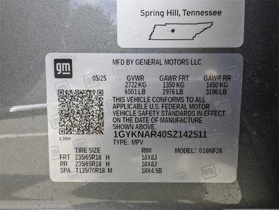 2025 Cadillac XT5 FWD Luxury