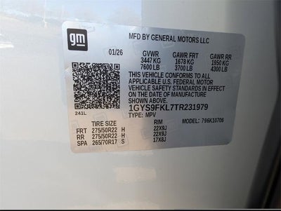 2026 Cadillac Escalade 4WD Sport