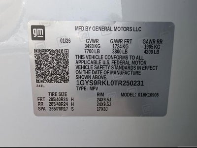 2026 Cadillac Escalade ESV 4WD Platinum Sport