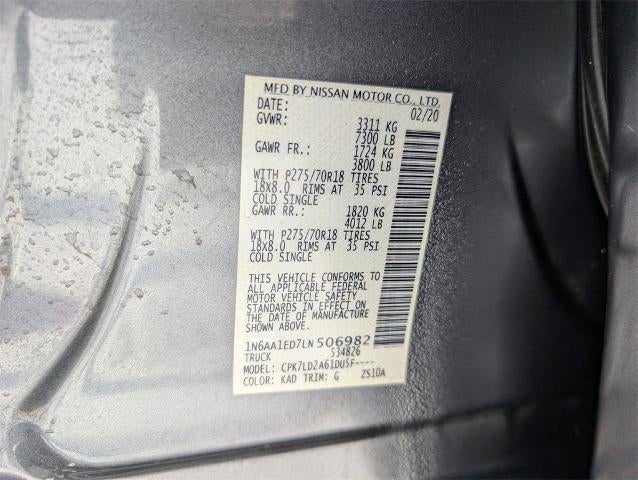 2020 Nissan Titan 4x4 Crew Cab PRO-4X