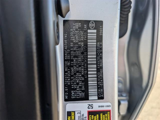 2019 Toyota Camry SE Auto (SE)