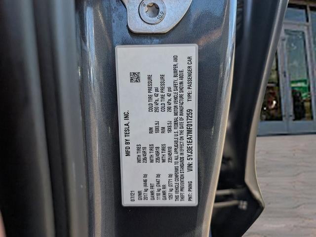 2021 Tesla Model 3 Standard Range Plus RWD