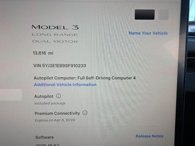 2025 Tesla Model 3 Long Range AWD