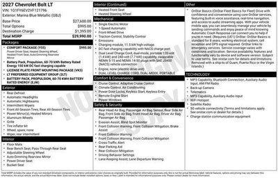 2027 Chevrolet Bolt LT