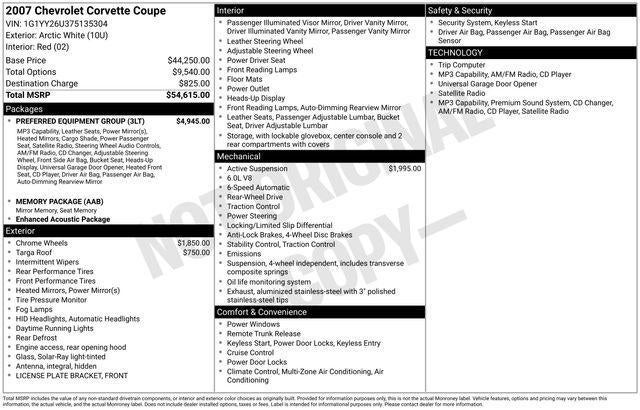 2007 Chevrolet Corvette Base