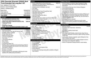 2026 Chevrolet Silverado 2500 HD Work Truck