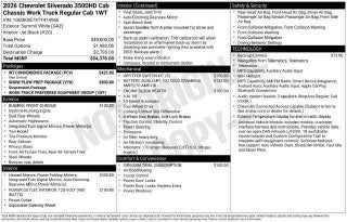 2026 Chevrolet Silverado 3500 HD CC Work Truck