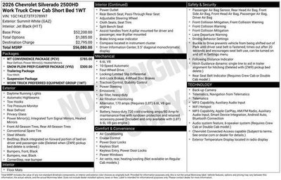 2026 Chevrolet Silverado 2500 HD Work Truck