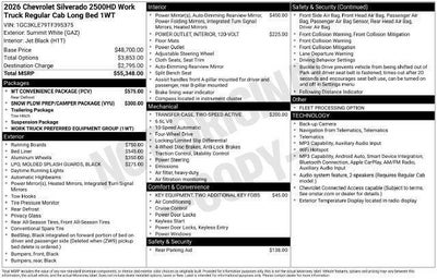 2026 Chevrolet Silverado 2500 HD Work Truck