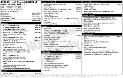 2026 Chevrolet Silverado 2500 HD LT