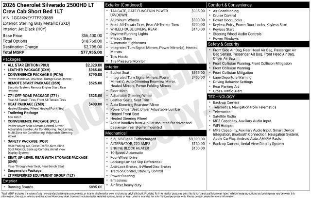 2026 Chevrolet Silverado 2500 HD LT