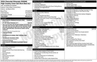 2026 Chevrolet Silverado 2500 HD High Country