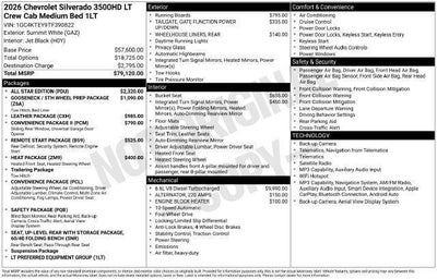 2026 Chevrolet Silverado 3500 HD LT