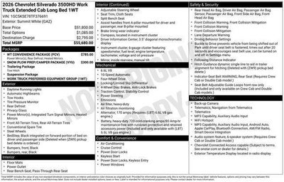 2026 Chevrolet Silverado 3500 HD Work Truck