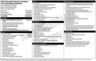 2026 Chevrolet Colorado 4WD Trail Boss