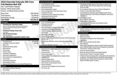 2026 Chevrolet Colorado 4WD ZR2