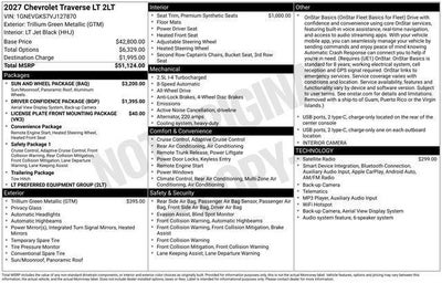 2027 Chevrolet Traverse AWD LT