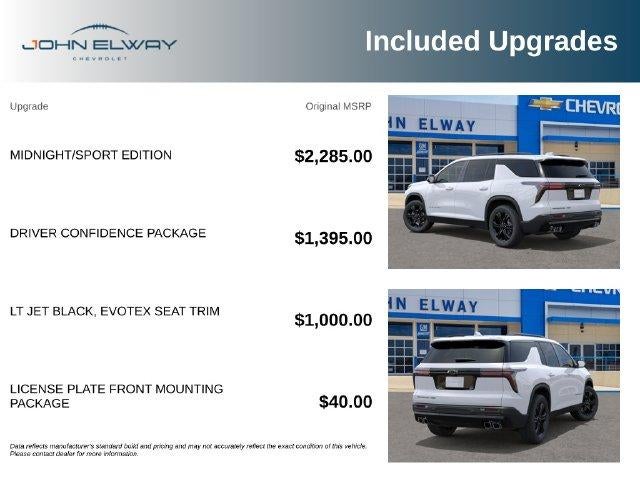 2027 Chevrolet Traverse AWD LT