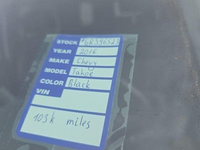 2016 Chevrolet Tahoe LT