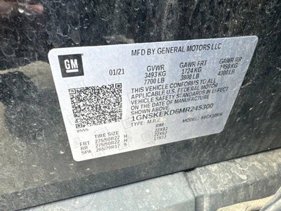 2021 Chevrolet Suburban RST