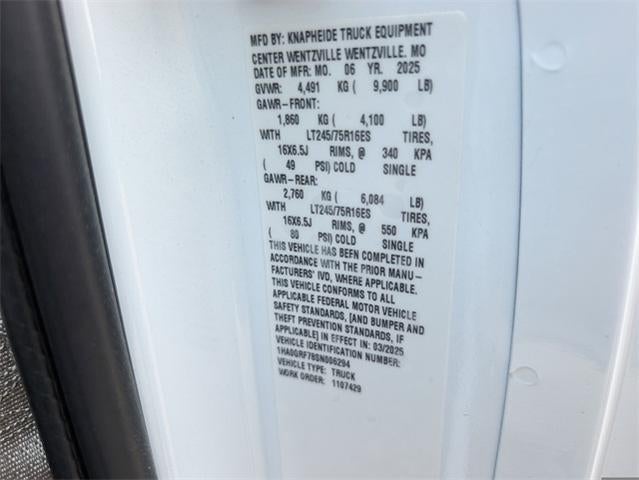 2025 Chevrolet Express Commercial Cutaway Base