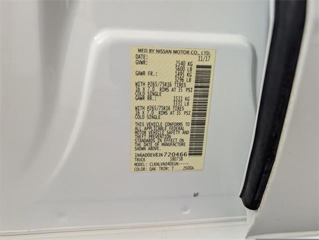 2018 Nissan Frontier PRO-4X