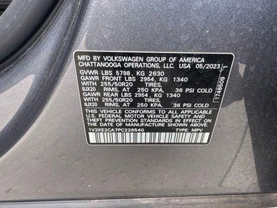 2023 Volkswagen Atlas Cross Sport 3.6L V6 SE w/Technology