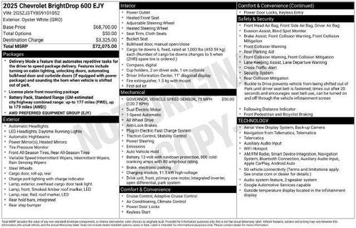 2025 Chevrolet BrightDrop 600 Base