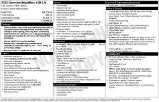 2025 Chevrolet BrightDrop 600 Base