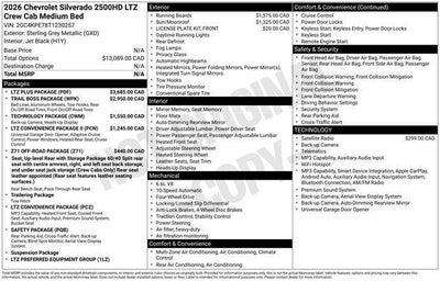 2026 Chevrolet Silverado 2500 HD LTZ
