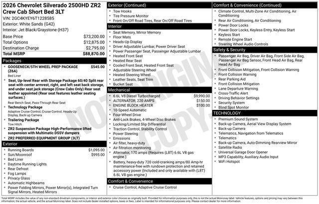 2026 Chevrolet Silverado 2500 HD ZR2