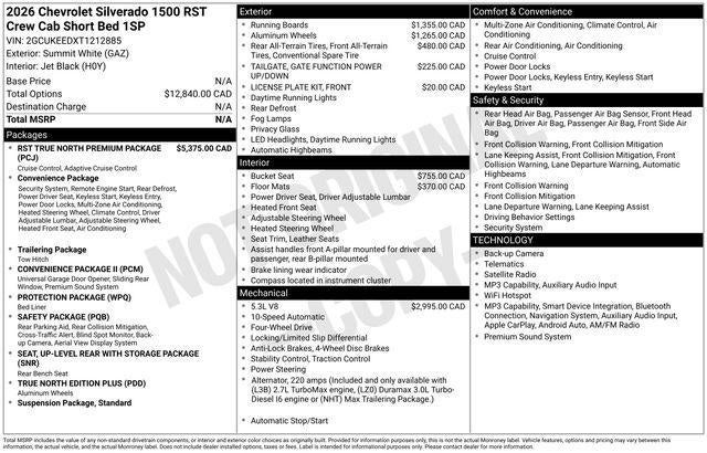 2026 Chevrolet Silverado 1500 RST
