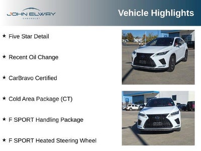 2022 Lexus RX 350 350 F Sport Handling