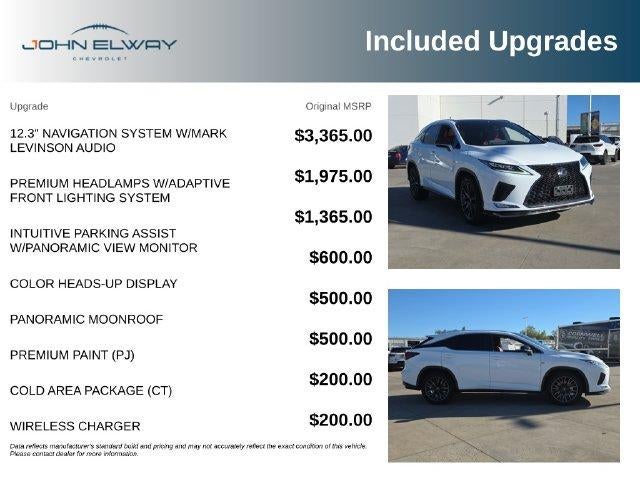 2022 Lexus RX 350 350 F Sport Handling
