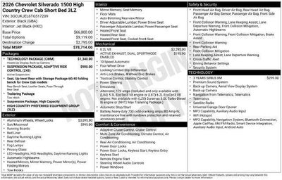 2026 Chevrolet Silverado 1500 High Country