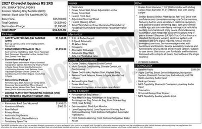 2027 Chevrolet Equinox AWD RS