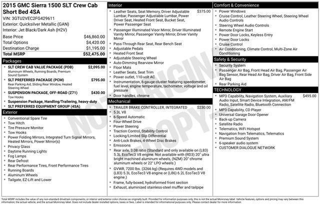 2015 GMC Sierra 1500 SLT
