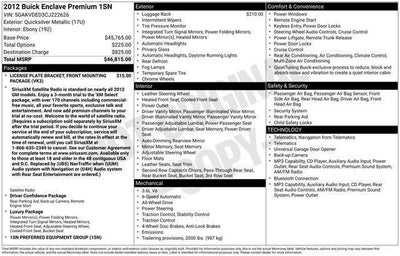 2012 Buick Enclave Premium Group