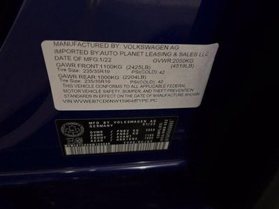 2022 Volkswagen Golf R 2.0T