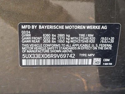 2024 BMW X6 xDrive40i Sports Activity Coupe