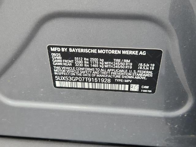 2026 BMW X3 30 xDrive Sports Activity Vehicle