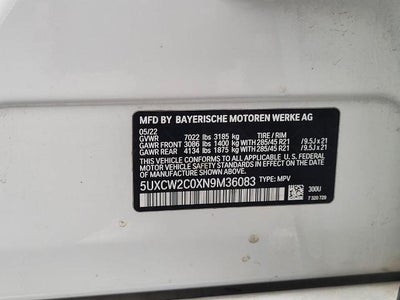 2022 BMW X7 xDrive40i Sports Activity Vehicle