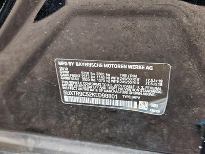 2019 BMW X3 xDrive30i Sports Activity Vehicle