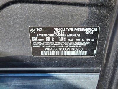 2016 BMW 340i xDrive Sedan