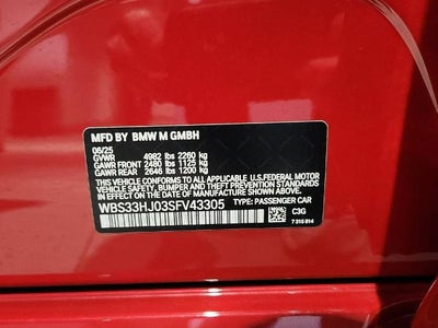 2025 BMW M3 Competition xDrive Sedan