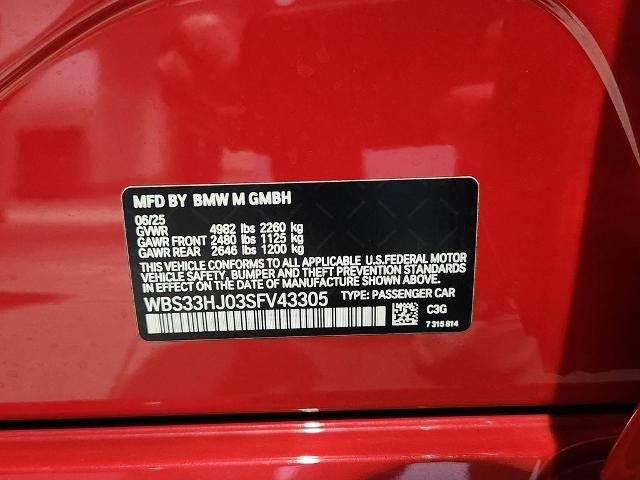 2025 BMW M3 Competition xDrive Sedan