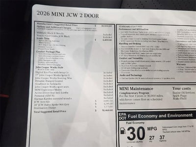 2026 MINI Hardtop 2 Door John Cooper Works