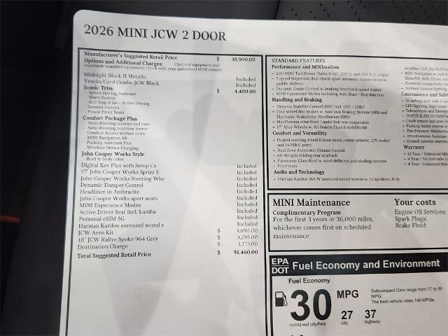 2026 MINI Hardtop 2 Door John Cooper Works