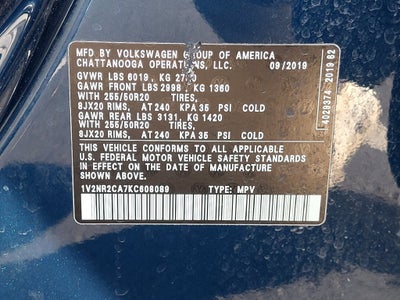 2019 Volkswagen Atlas SEL Premium 4Motion